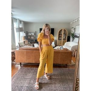 Free People At Ease Set in Bird Of Paradise Yellow